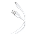 Καλώδιο Φόρτισης Άσπρο Micro Usb 1 Μέτρο