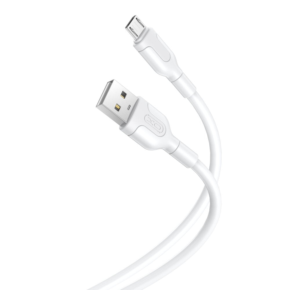 Καλώδιο Φόρτισης Άσπρο Micro Usb 1 Μέτρο