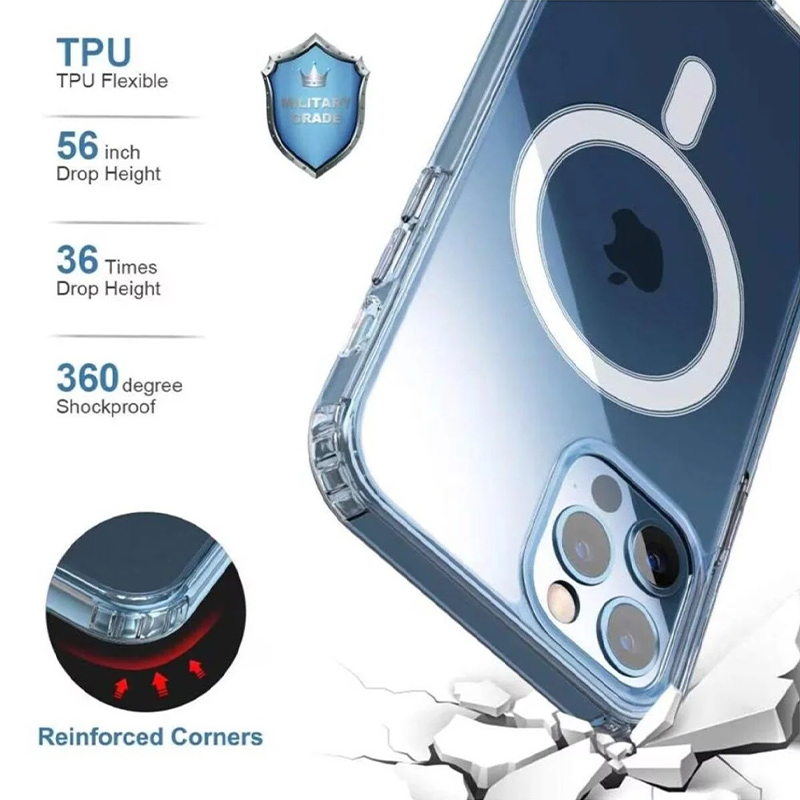 Magsafe Crystal Clear Θήκη Σιλικόνης Για Iphone